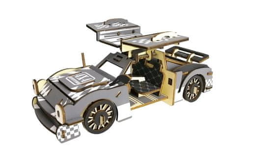 Kraftika Woodcraft dřevěné 3d puzzle sportovní auto