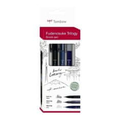 Tombow Popisovače fudenosuke trilogy brush pen sada (3ks)