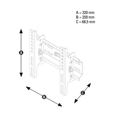 Thomson WAB646 nástěnný držák TV, 200x200, naklápěcí, 1*