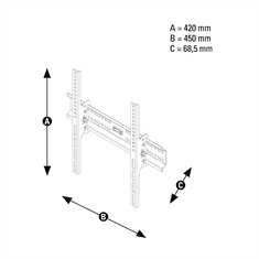 Thomson WAB156 nástěnný držák TV, 400x400, naklápěcí, 1*