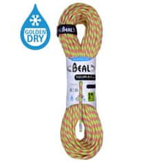 Beal Horolezecké lano Beal Ice Line 8,1mm UNICORE Golden Dry anis|60m