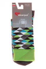Amiatex Obrázkové ponožky 80 Funny triangl + Ponožky Gatta Calzino Strech, vícebarevné, 39/41