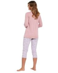 Cornette Dámské pyžamo 733/313 Clara plus + Ponožky Gatta Calzino Strech, růžová, 5XL