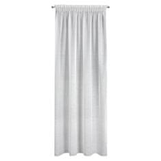 DESIGN 91 Hotová záclona s řasící páskou - Gracja, bílá hladká 140 x 270 cm