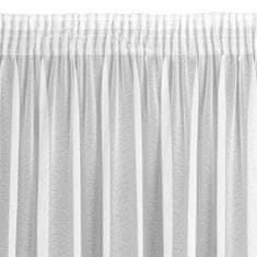 DESIGN 91 Hotová záclona s řasící páskou - Tamina, bílá matná, š. 1,4 mx d. 2,5 m, š. 1,4 mx d. 2,7 m