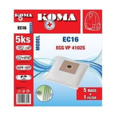 ECG Sáčky do vysavače KOMA EC16S, 25 ks