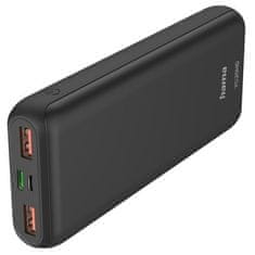 Hama Powerbank PD20-HD, 20000 mAh - šedá