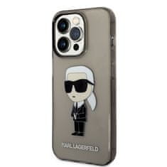 Karl Lagerfeld Kryt na mobil IML Ikonik NFT na Apple iPhone 14 Pro - černý