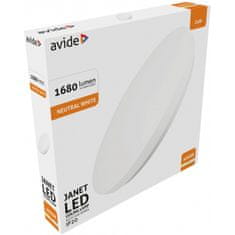 Avide Stropní svítidlo (9570016) LED JANET 24W 38cm 1680lm 4000K