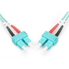 Digitus Optický kabel Optic Patch, SC / SC, Multimode, OM3, 50/ 125 µ, 1m - modrý