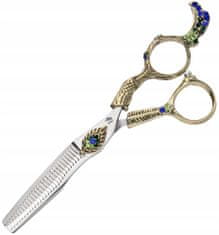 Enzo Wolf Degloving Pravé Nůžky 5,5 Flame Offset Kadeřnické Nůžky Pro Salony Professional Line