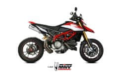 MIVV X-M1 Dual Silencer - Titanium/Stainless Ducati Hypermotard 950/SP D.045.LC4T