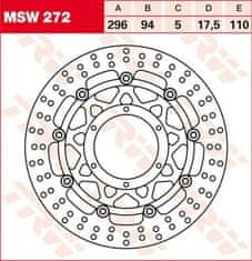 TRW BRZDOVÝ KOTOUČ FL MSW272 MSW272