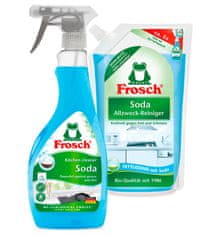 Frosch EKO Čistič na kuchyně s přírodní sodou 500 ml + náhradní náplň 950 ml