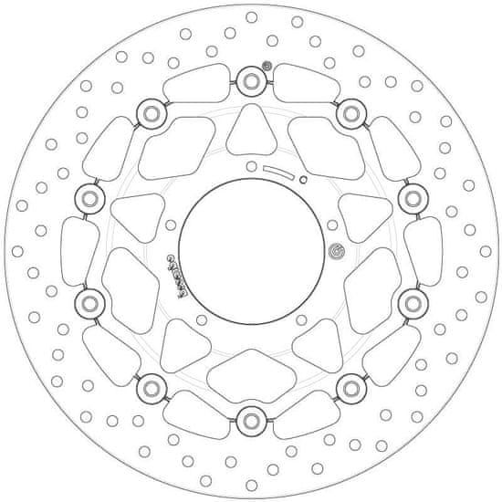 Brembo Plovoucí brzdový kotouč BREMBO Oro - 78B408B7 78B408B7