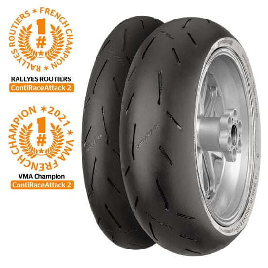 Continental Pneumatiky CONTIRACEATTACK 2 MED 180/60 ZR 17 M/C 75W TL 02446560000