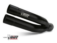 MIVV Double Gun Full Steel Black Tlumič výfuku Benelli 502C E.005.LDGB