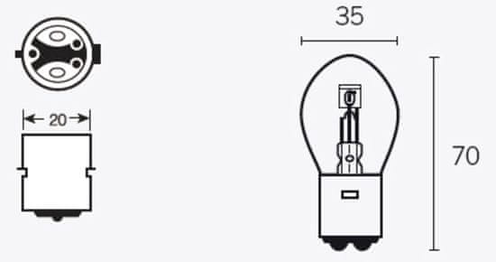 TECNIUM B35 žárovky 6V 35/35W - x10 14670