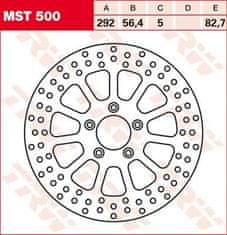 TRW PŘEDNÍ BRZDOVÝ KOTOUČ XL/BT MST500