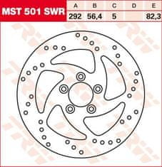 TRW ZADNÍ BRZDOVÝ KOTOUČ BT PŘEVRÁCENÝ VPRAVO MST501SWR