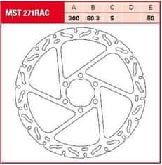 TRW BRZDOVÝ ROTOR FIX RAC L/R MST271RAC