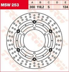 TRW BRZDOVÝ KOTOUČ FL MSW253 MSW253