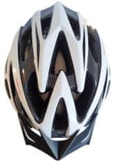 ACRAsport CSH29B-M bílá cyklistická helma velikost M (55/58cm) 2018
