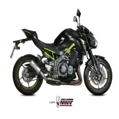 MIVV MK3 Tlumič výfuku z kartáčované nerezové oceli/koncovka z nerezové oceli Kawasaki Z900 K.045.LM3X