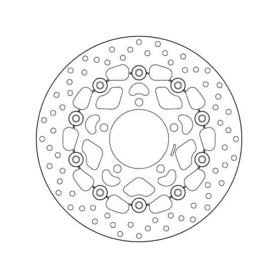 Brembo Plovoucí brzdový kotouč BREMBO Oro - 78B40815 78B40815