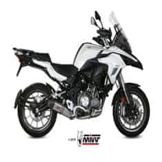 MIVV Oválný tlumič výfuku titan/karbonová koncovka Benelli TRK 502 E.003.L4C