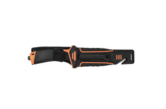 Ganzo Knife G8012-OR nůž do přírody 11,5 cm, černo-oranžová, ABS, guma, plastové pouzdro