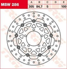 TRW PLOVÁK BRZDOVÉHO ROTORU KULATÝ L/R MSW286