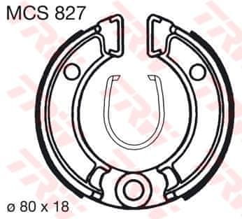 TRW BRZDOVÉ ČELISTI STANDARD MCS827