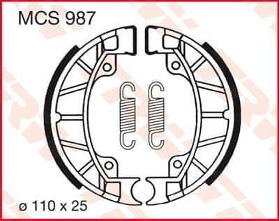 TRW BRZDOVÉ ČELISTI TRW MCS987 MCS987