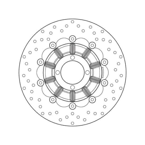 Brembo Plovoucí brzdový kotouč BREMBO Oro - 78B40816 78B40816