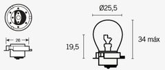 TECNIUM SB25 žárovky 12V 15W - x10 14674