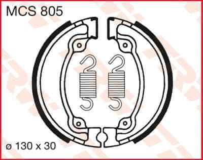 TRW BRZDOVÉ ČELISTI TRW MCS805 MCS805