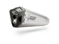 MIVV Delta Race Silencer Steel Brushed Stainless Steel/Carbon - Kawasaki Ninja 1000 sx K.054.LDRX