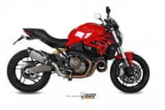 MIVV Suono Tlumič výfuku z kartáčované nerezové oceli/uhlíkové koncovky Ducati Monster 821/1200 D.030.L7