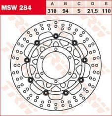 TRW BRZDOVÝ KOTOUČ FL MSW284 MSW284