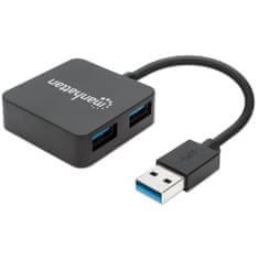 Manhattan Usb Hub 4 Porty 3.0 Sspeed Kabel