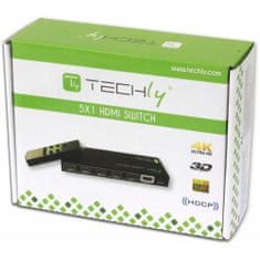 Techly Přepínač Hdmi 5/1 4K 3D