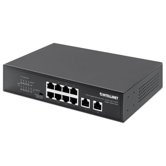 Intellinet Switch Giga 8P Poe+ 2P Uplink