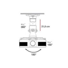 Techly Rameno Projektoru Stropní 22Cm Bílé