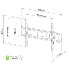 Techly Rameno Lcd Na Stěnu 65' Reg