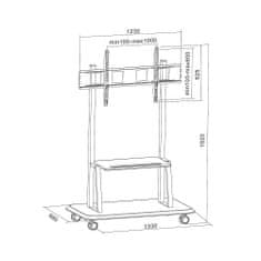 Techly Stojan Na Lcd 55'-120' 150 Kg