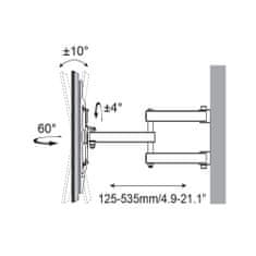 Techly Držák Ramene Lcd Na Stěnu 100'