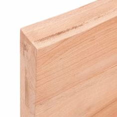 Vidaxl Koupelnová deska hnědá 100x60x(2-6) cm ošetřený masivní dřevo