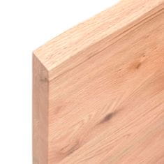 Vidaxl Koupelnová deska hnědá 200x40x(2-4) cm ošetřený masivní dřevo