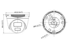 HiLook IP kamera IPC-T229HA/ Turret/ 2Mpix/ 2.8mm/ ColorVu/ Motion detection 2.0/ H.265+/ krytí IP67/ LED 30m